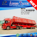 Howo 2/3 axles 12M side tipper semi truck trailer (tipping trailer)